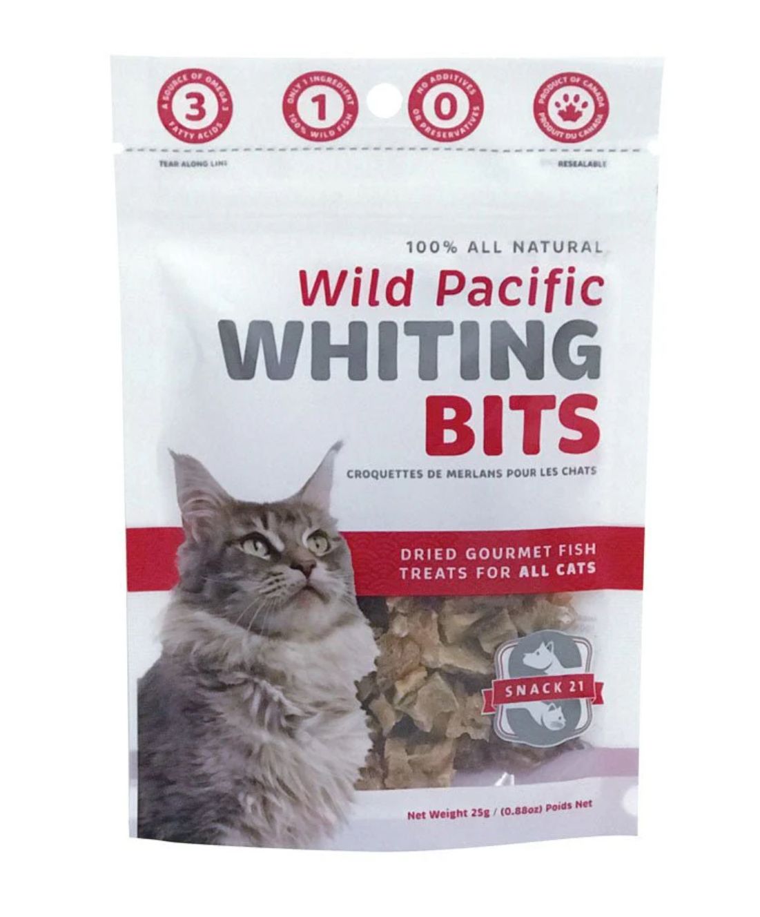Whiting Bits Cat Treats - Snack 21