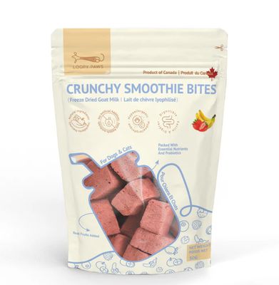 Strawberry Banana Smoothie Bites - Loopy Paws