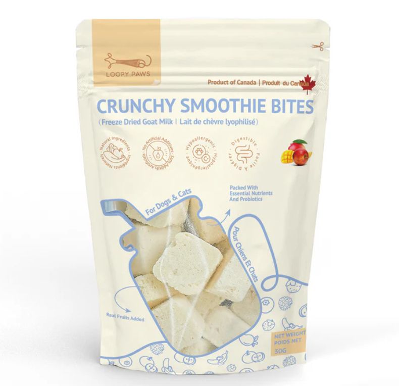 Mango Smoothie Bites - Loopy Paws