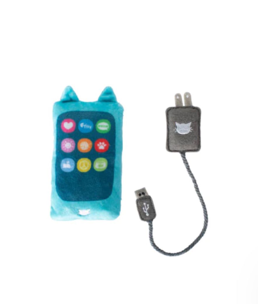 Cat Phone w/Charger Catnip Toy - FS Cat Phone w/Charger Catnip Toy - FS
