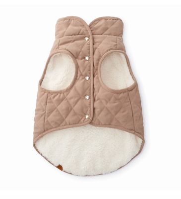 Fawn Sherpa-Lined Reversible Dog Jacket - FD