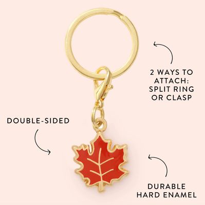 Maple Leaf Collar Charm - FD