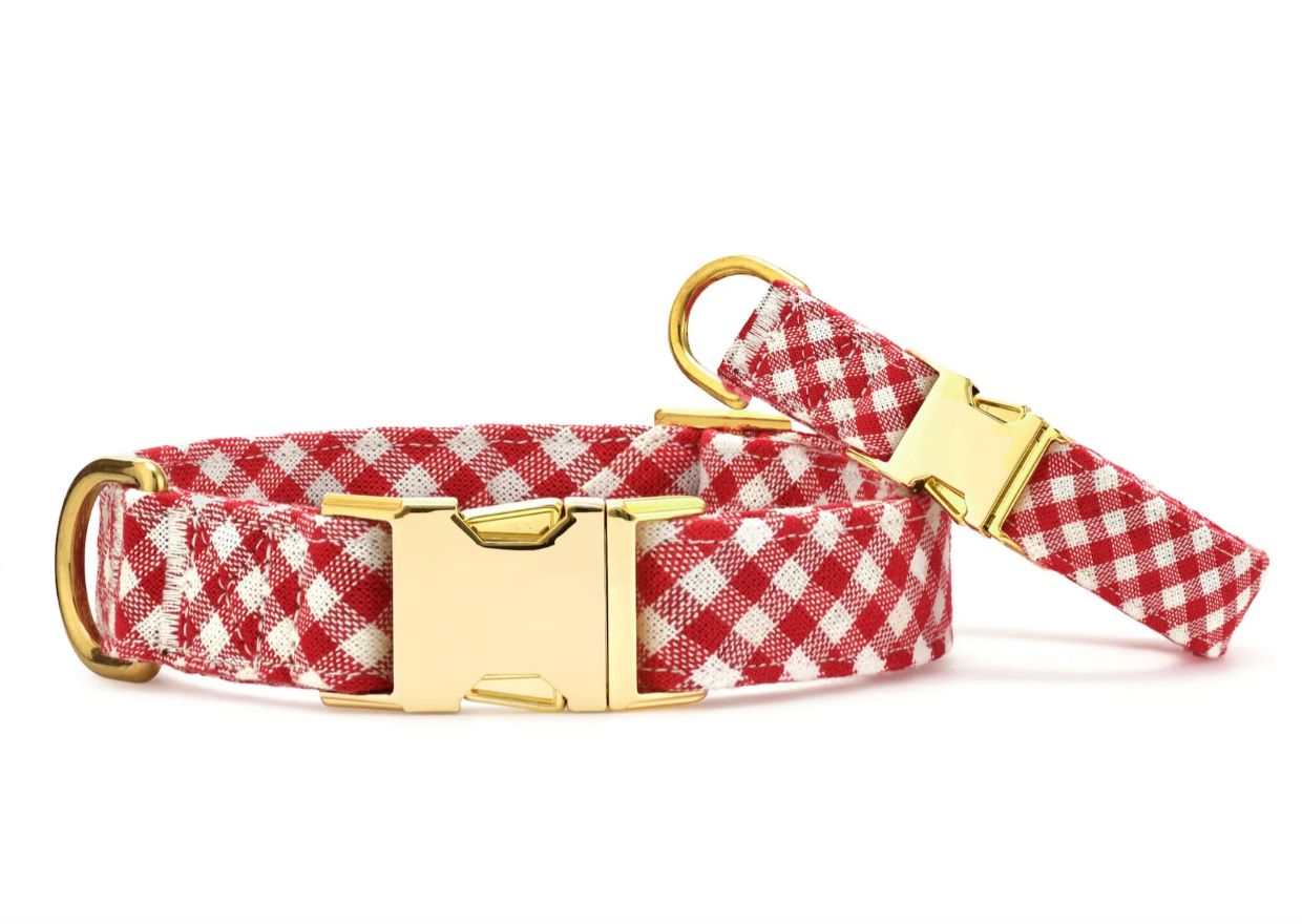 Red Gingham Collar - FD Red Gingham Collar - FD