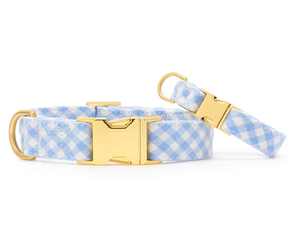 Sky Blue Gingham Collar - FD Sky Blue Gingham Collar - FD