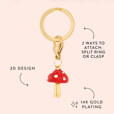 Mushroom Collar Charm - FD
