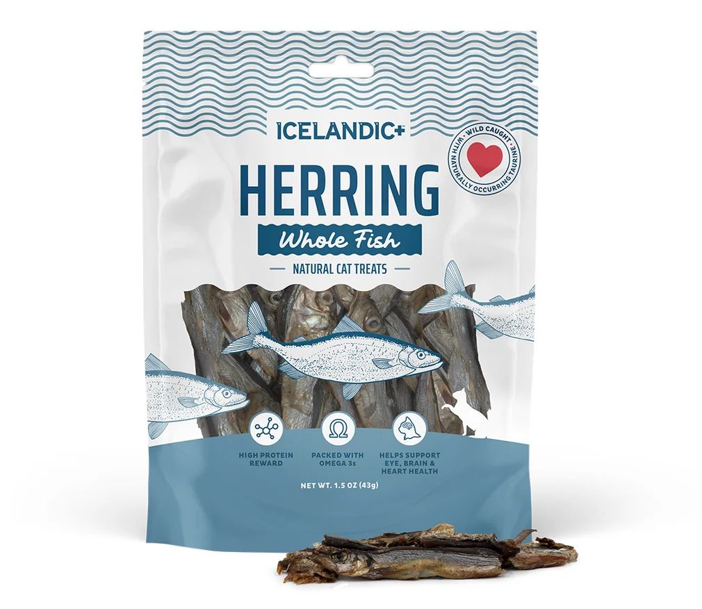 Herring Whole Fish Cat Treats - Icelandic