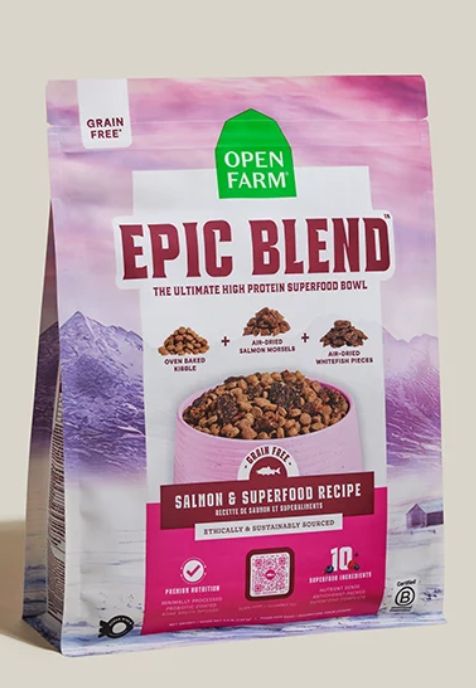 Epic Blend GF Salmon & Superfood Recipe-Open Farm Epic Blend GF Salmon & Superfood Recipe-Open Farm