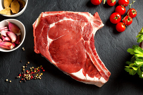 Prime Rib on the bone also known as cattleman steak is a very tender and full flavour cut of prime grass fed beef