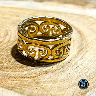 Z CBJ 14K GLYPH RING