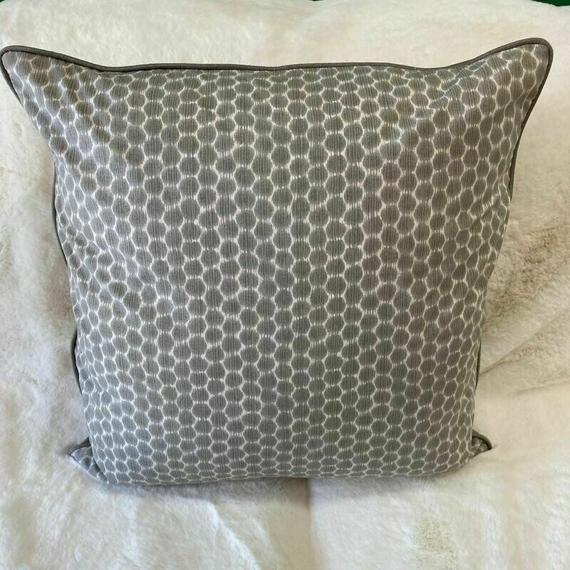 Grey Spotted Outdoor Pillow