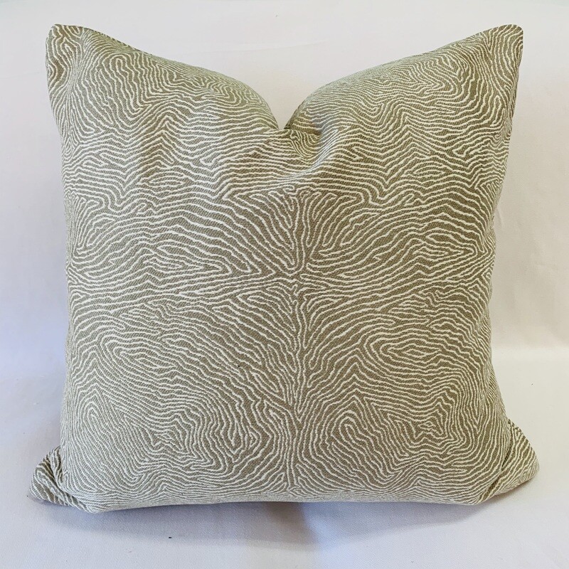 Beige &amp; Cream Organic Lines Pillow