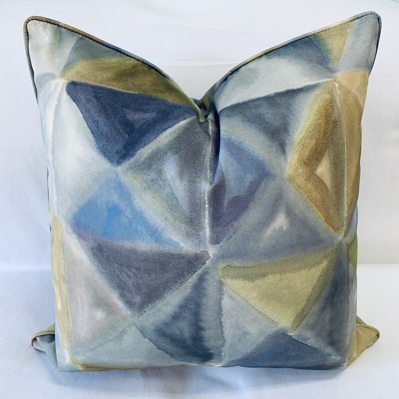 Watercolor Triangles Pillow