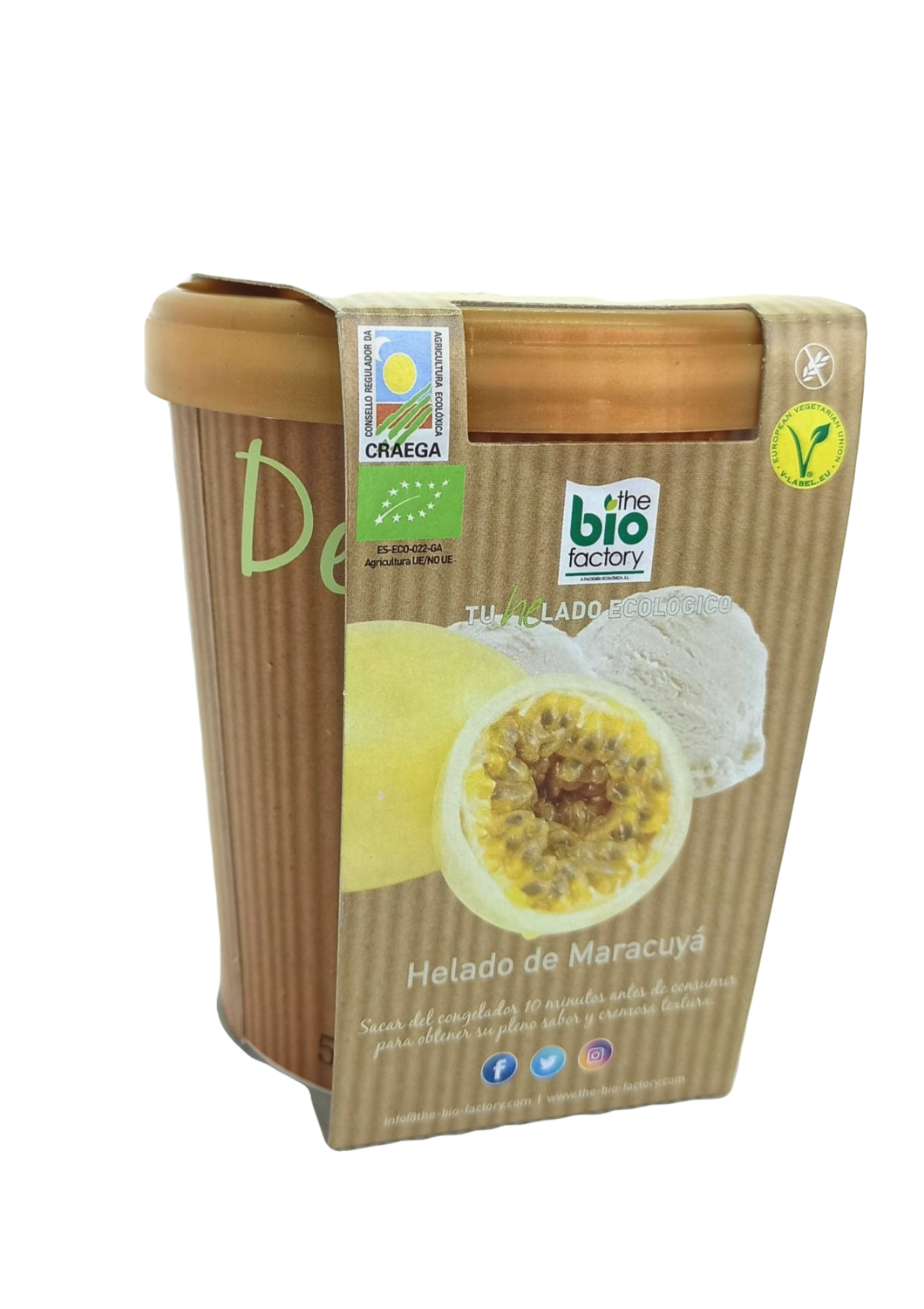 HELADO VEGANO ECOLÓGICO DE MARACUYA 480 ML (Envío gratuíto) HELADO VEGANO ECOLÓGICO DE MARACUYA 480 ML (Envío gratuíto)