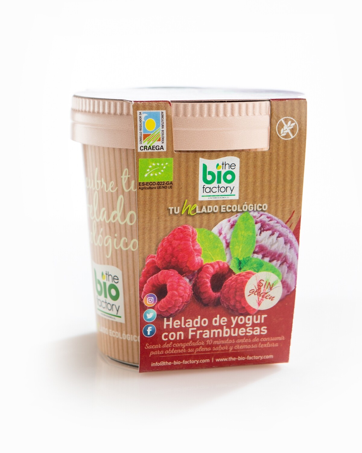 HELADO ECOLÓGICO DE YOGUR CON FRAMBUESAS 480 ML (Envío gratuito) HELADO ECOLÓGICO DE YOGUR CON FRAMBUESAS 480 ML (Envío gratuito)
