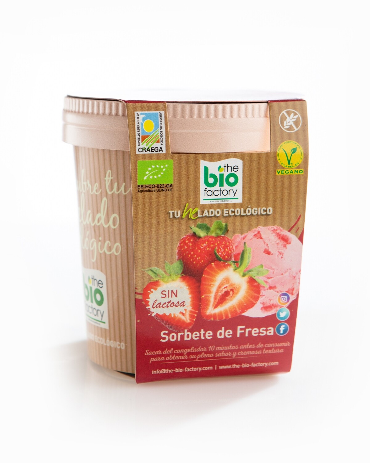 HELADO VEGANO ECOLÓGICO DE FRESA 480 ML (Envío gratuito) HELADO VEGANO ECOLÓGICO DE FRESA 480 ML (Envío gratuito)
