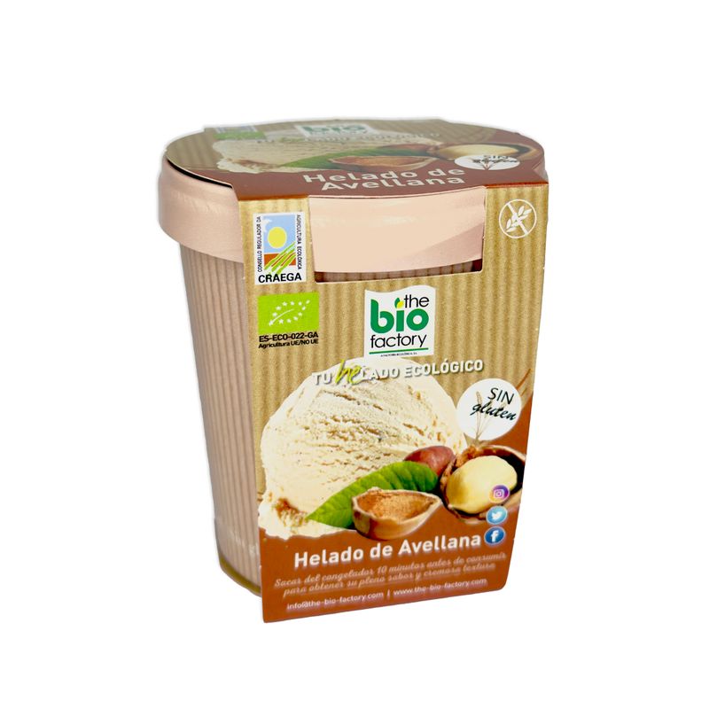 HELADO DE AVELLANA  ECOLÓGICO 480ml (Envío gratuito)