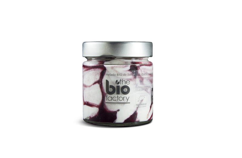 HELADO DE TARTA DE QUESO CON ARÁNDANOS ECOLÓGICO 212ml - VIDRIO (Envío gratuito)