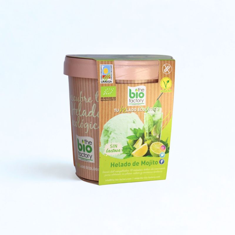 HELADO DE MOJITO ECOLOGICO Y VEGANO 480ml (Envío gratuito)