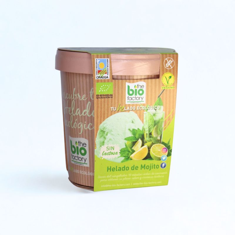 HELADO DE MOJITO ECOLOGICO Y VEGANO 480ml (Envío gratuito)