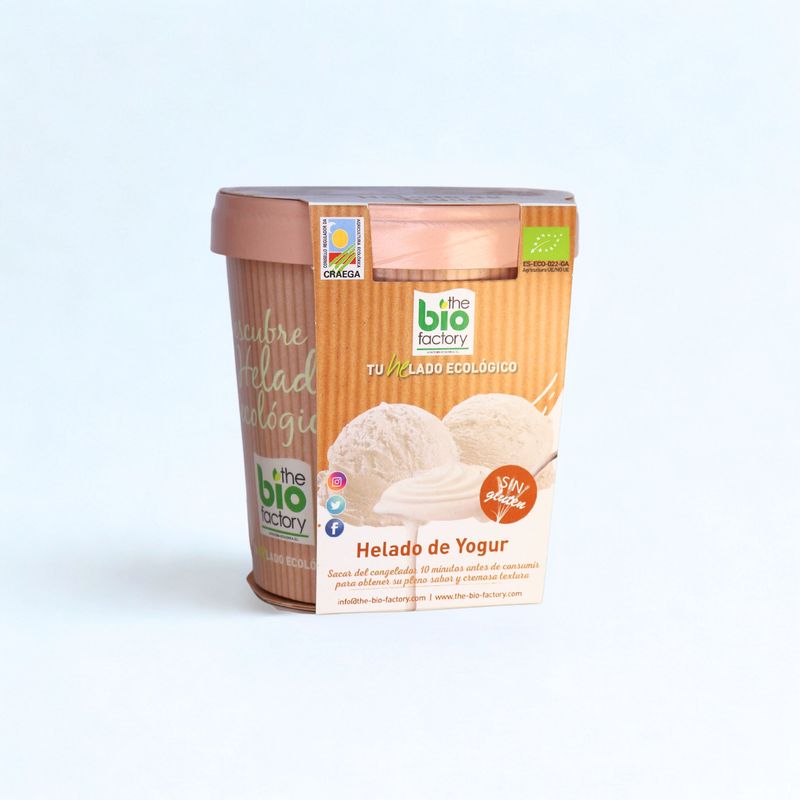 HELADO DE YOGUR NATURAL  ECOLÓGICO 480ml (Envío gratuito)