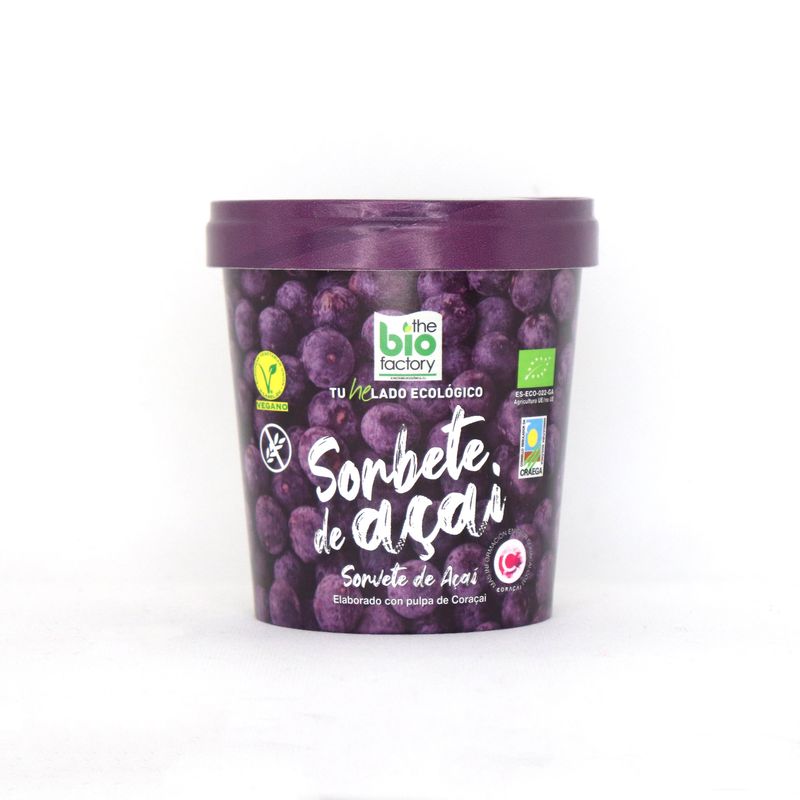 HELADO DE AÇAI ECOLÓGICO Y VEGANO 480ml (Envío gratuito)