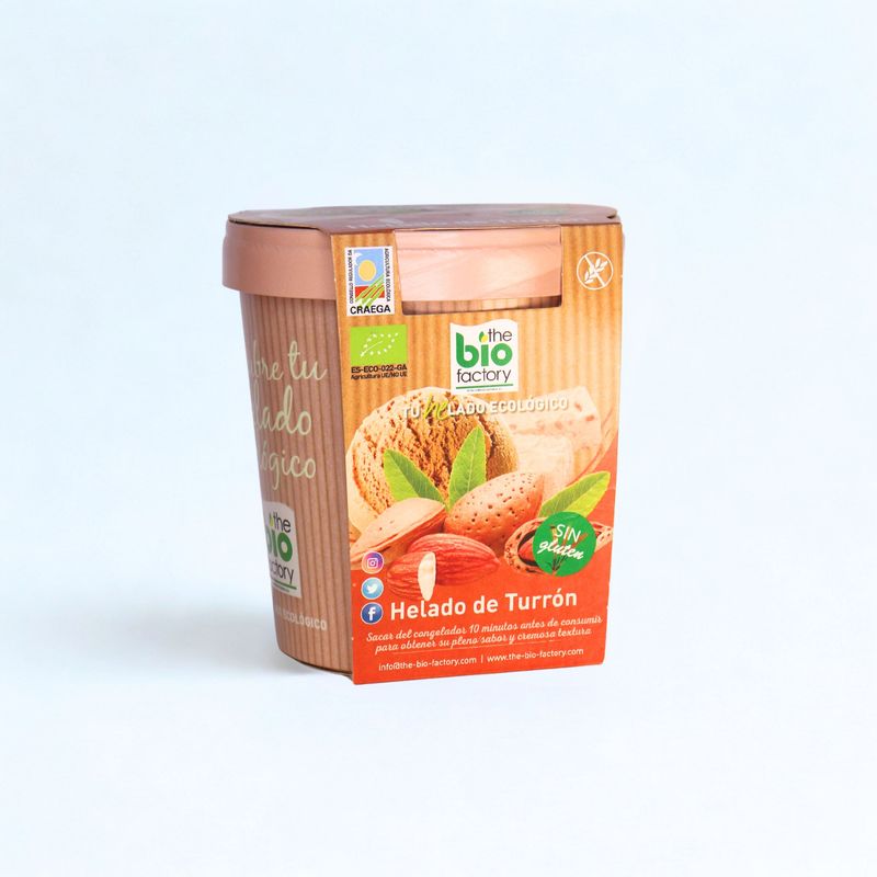 HELADO DE TURRÓN  ECOLÓGICO 480ml (Envío gratuito)