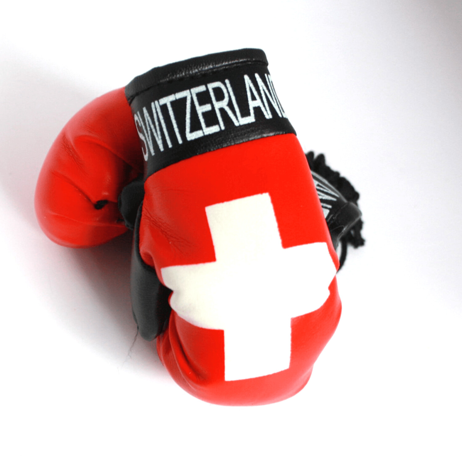 Keychain Mini boxing gloves key chain ring flag key swiss switzerland cute 