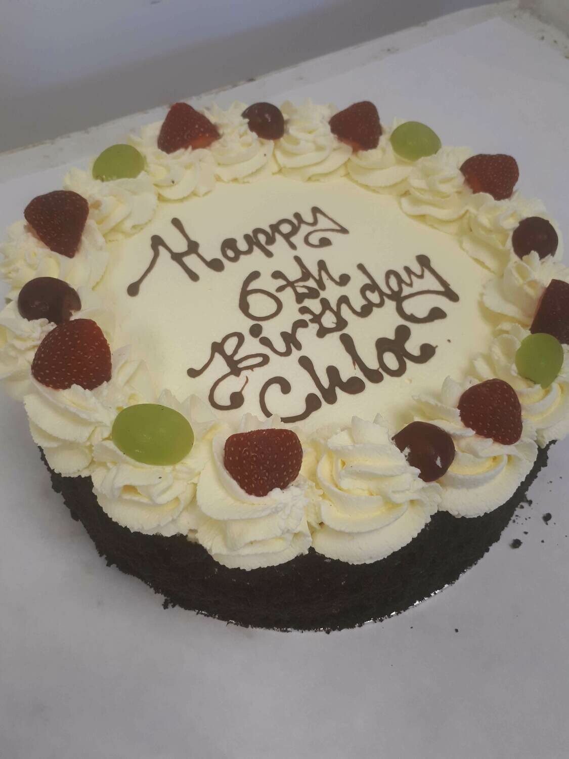 6" Fresh Cream Birthday Cake (Collect after 1pm) 6" Fresh Cream Birthday Cake (Collect after 1pm)