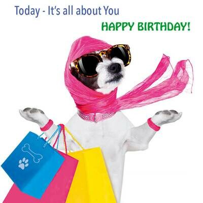 Dog Birthday Card- Made in Ireland
