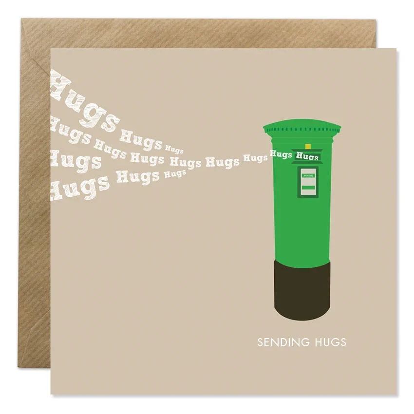Sending Hug Greeting Card