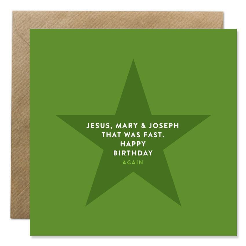 JMJ Birthday Card