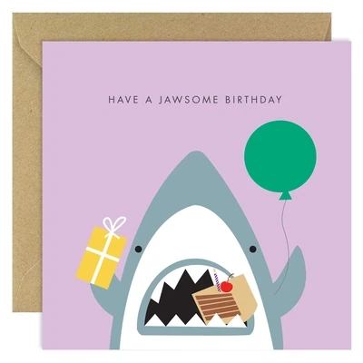 Jawsome Birthday Card