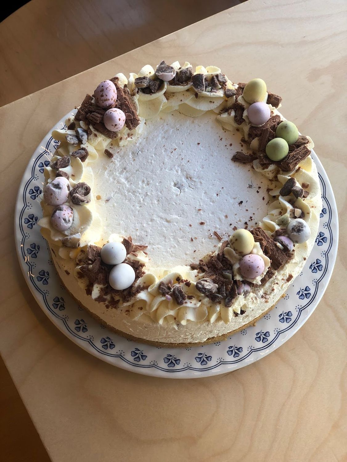Chocolate Chip Easter Cheese Cake