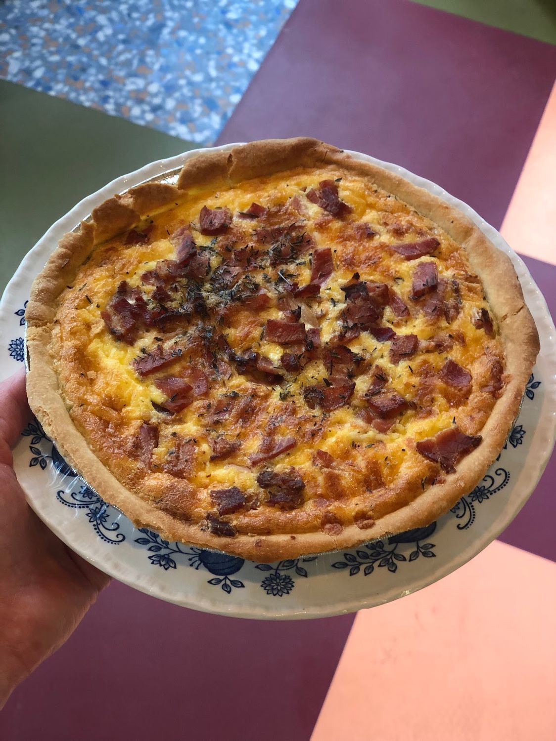 Benny's Ham on the Bone, Cheddar &amp; Thyme Quiche (For 4) Fresh
