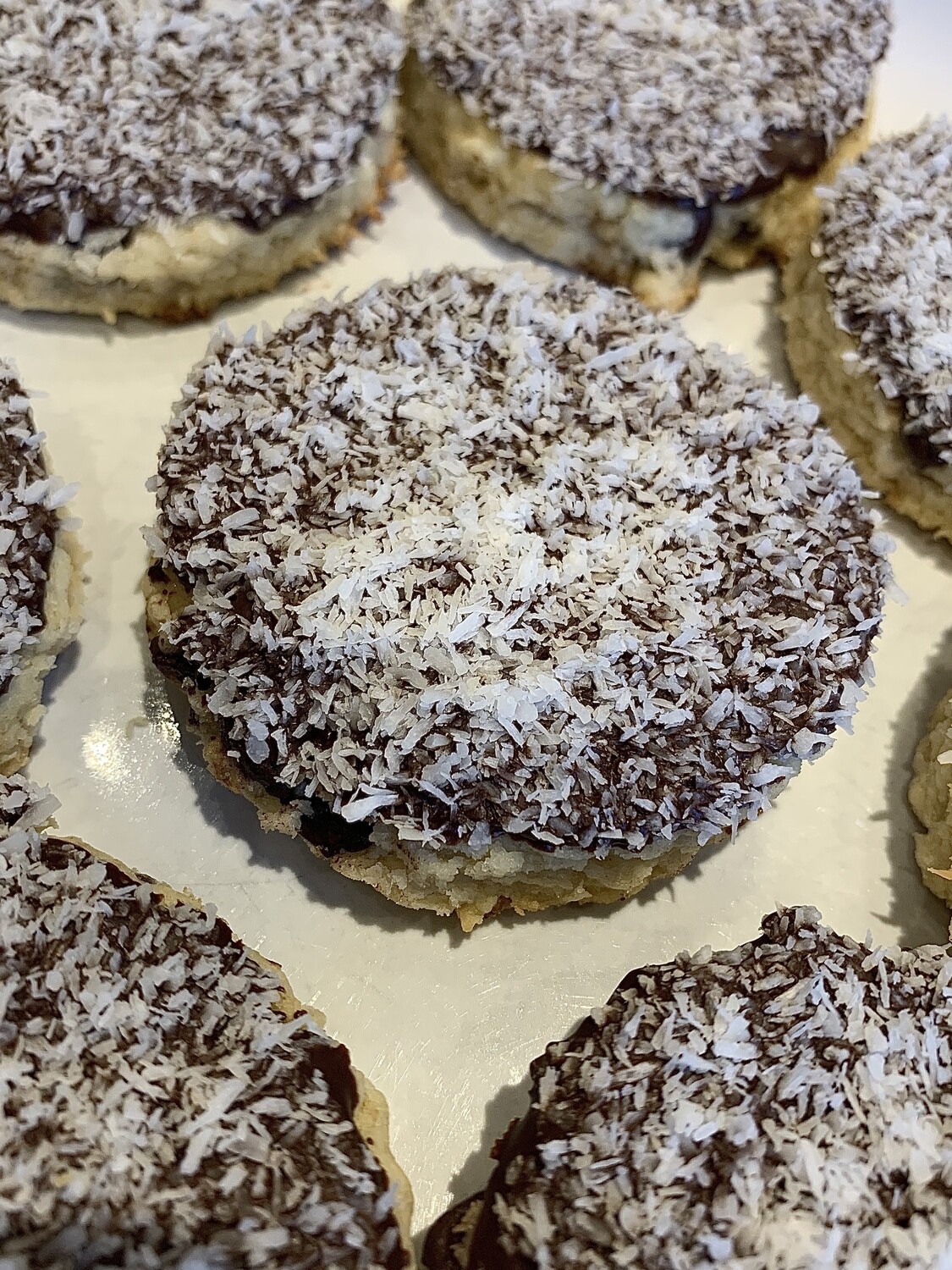 10 Coconut &amp; Dark Chocolate Welsh Cakes