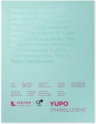 YUPO PADS 5X7 104LB TRANSLUCENT 10 SHEETS