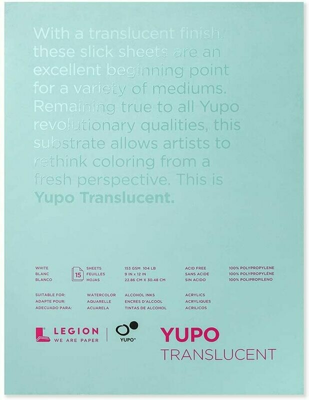 YUPO PAD 9X12 TRANS 15 SH