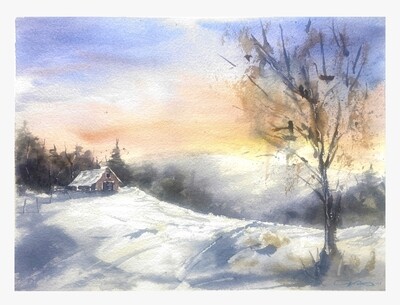 Winter Scenes in Watercolor January 