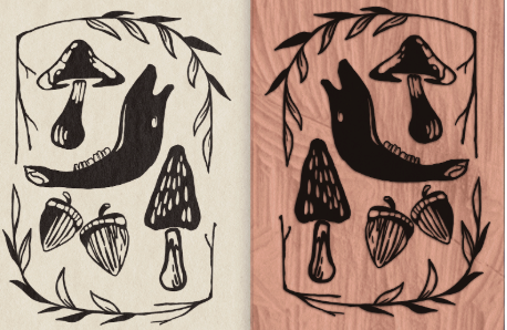 Blockprinting: Forest Floor, July 28th