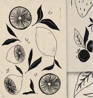 Blockprinting: Fruits and Florals, August 25th
