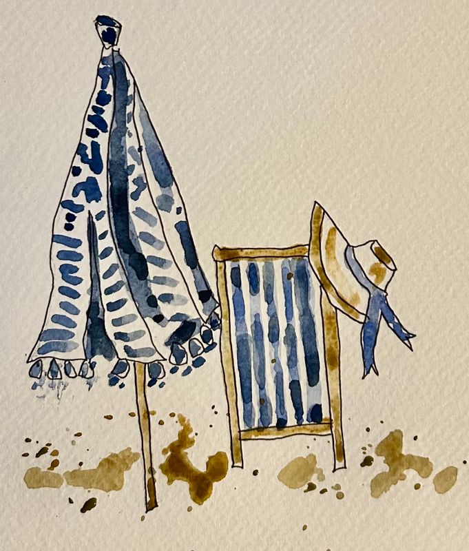 Painting the Seashore in Watercolor, July 20th