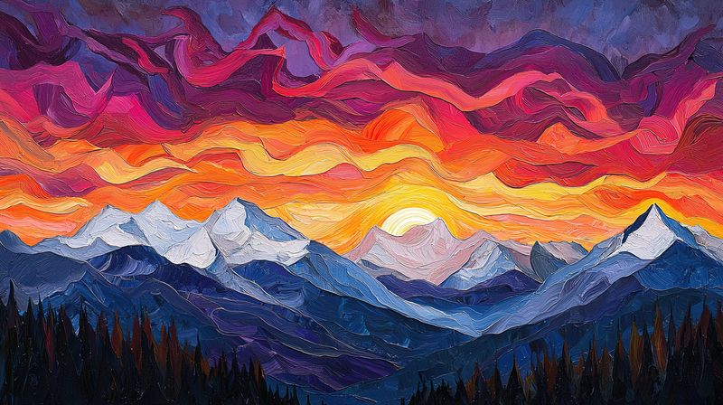 Palette Knife Painting in Acrylic: Mountainscapes, August 20th