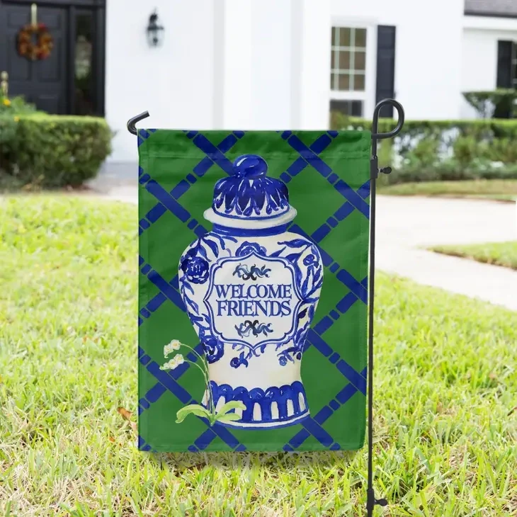 Ginger Jar Orchid Friends Flag