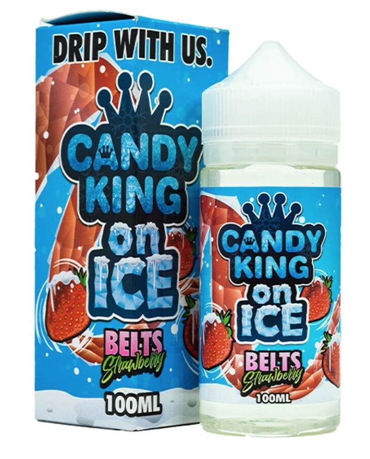 Candy King On Ice Belts Strawberry 0mg