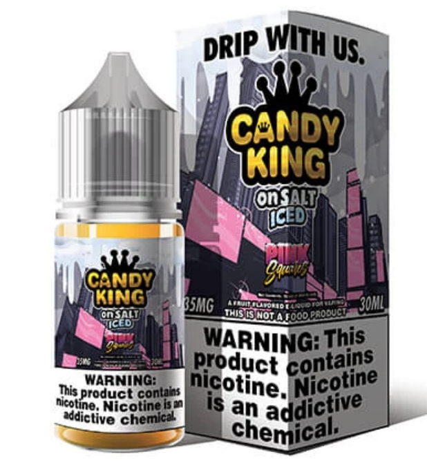 Candy King On Salt Iced Pink Squares 50mg