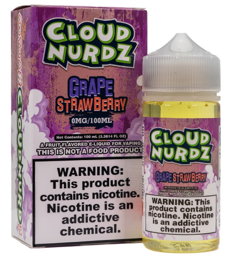 Cloud Nurdz Grape Strawberry 0mg