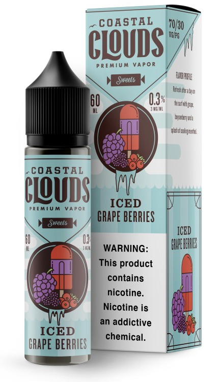 Coastal Clouds Iced Grape Berries 3mg
