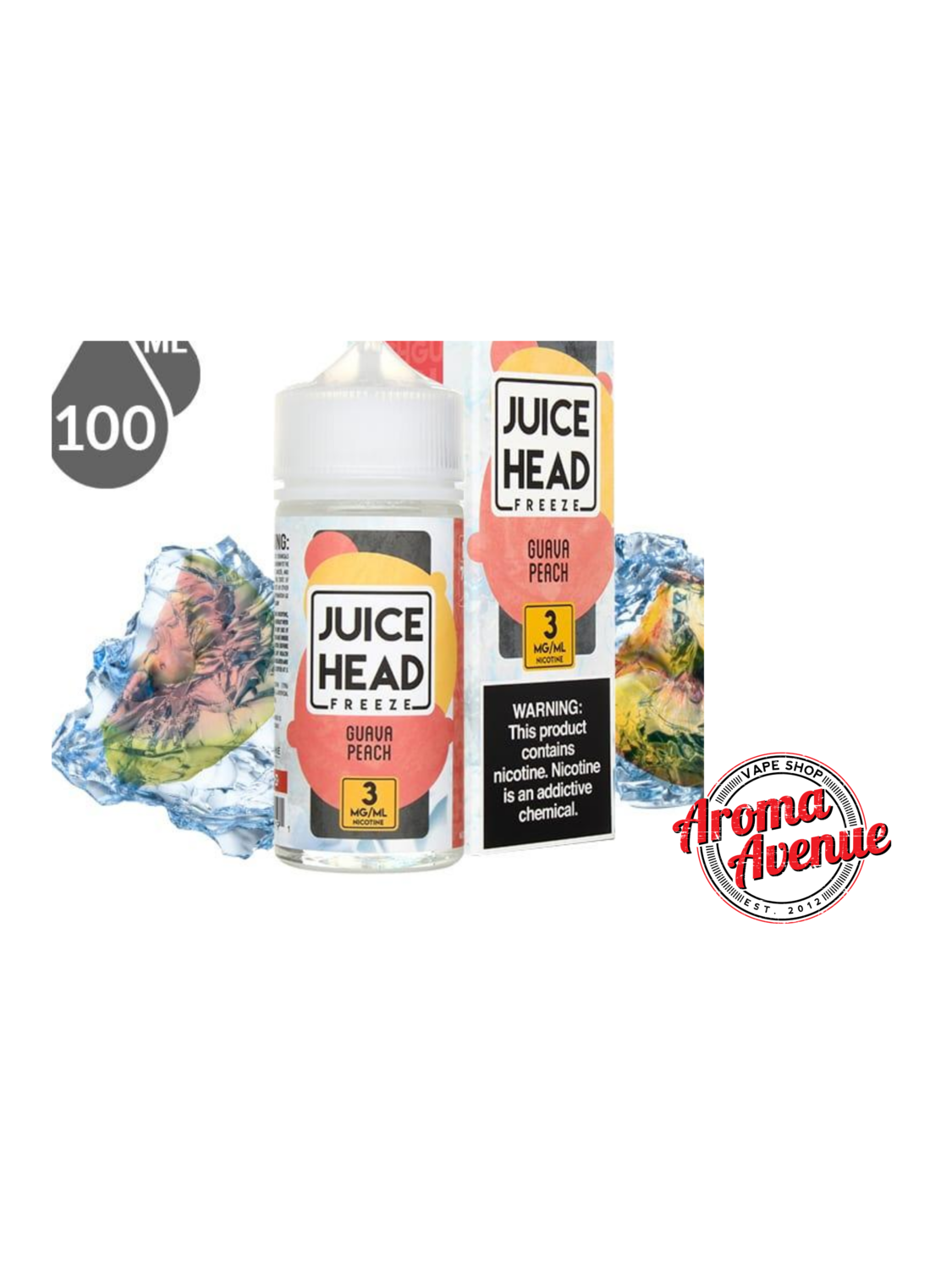 Juice Head Freeze Guava Peach 0mg