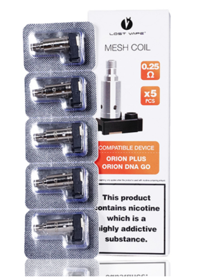 Lost Vape Orion Plus Mesh Coil 0. 25ohm Pack of Five