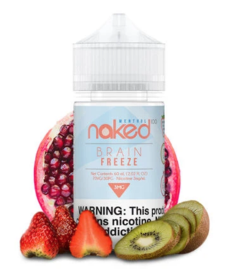 Naked 100 Strawberry Pom  (Brain Freeze) 0mg